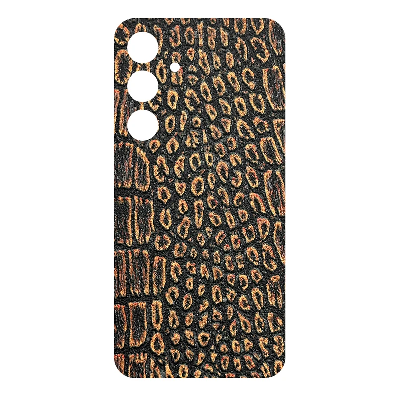 برچسب پوششی ریمکس مدل Leth طرح پوست ماری مناسب برای گوشی موبایل سامسونگ Galaxy S24 Plus