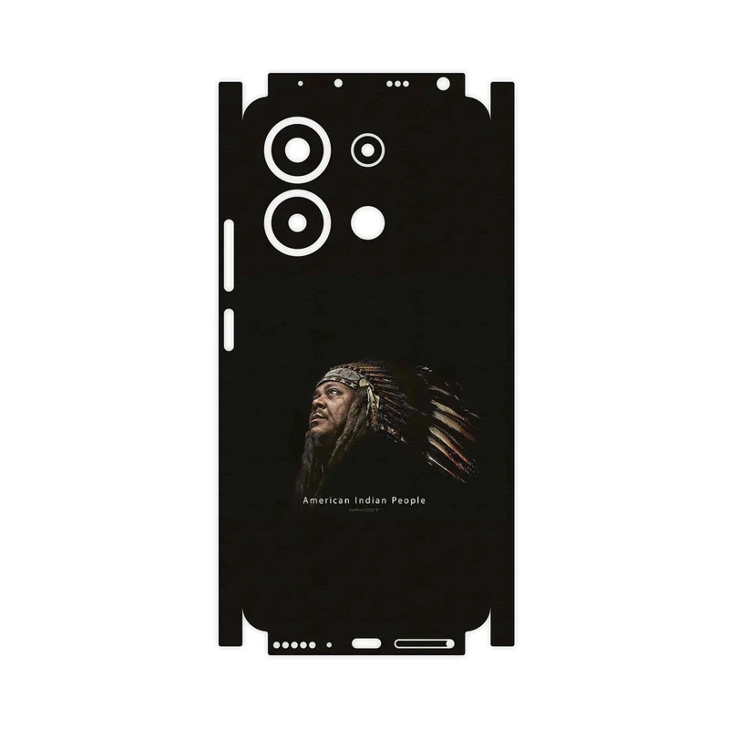 برچسب پوششی ماهوت مدل Portrait of an Indian Man-FullSkin مناسب برای گوشی موبایل شیائومی Redmi Note 13 4G