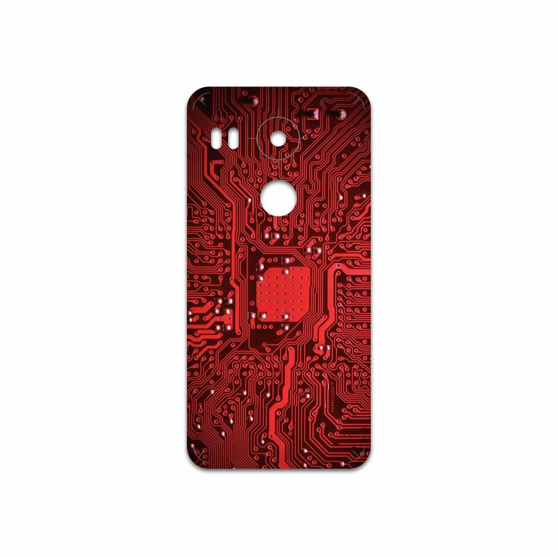 برچسب پوششی ماهوت مدل Red Printed Circuit Board مناسب برای گوشی موبایل گوگل Nexus 5X