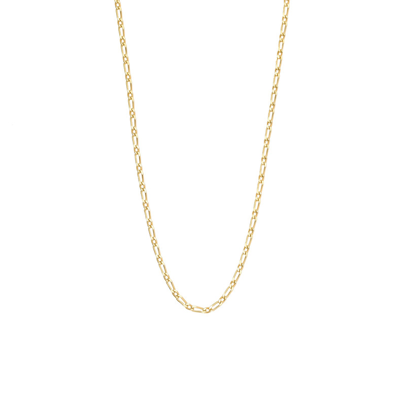 گردنبند طلا 18 عیار زنانه با زنجیر فیگارو ماوی گالری مدل تایلی