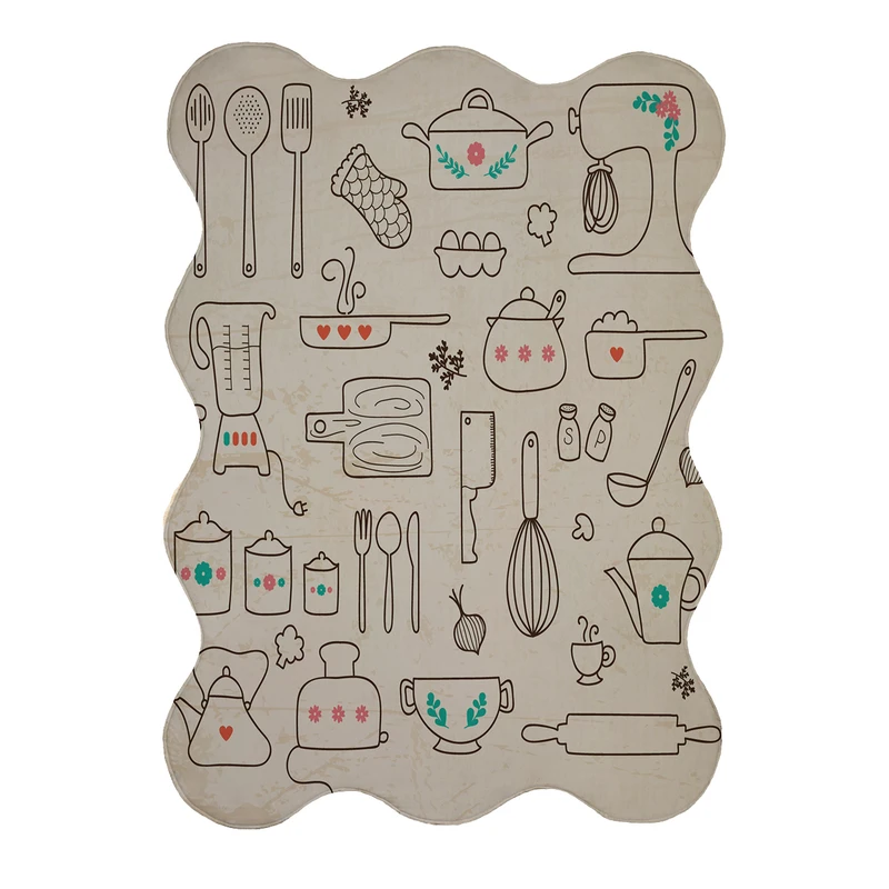 پادری مدل دالبر طرح آشپزخانه کد 8086 سایز 80x110 سانتی متر 