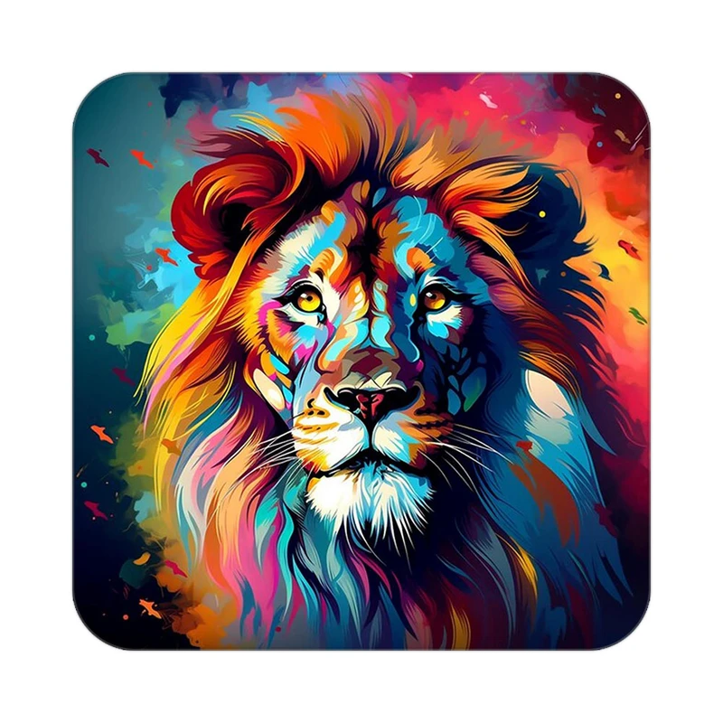 زیر لیوانی کاکتی طرح شیر مدل mp22943