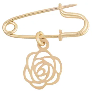 تخفیف سنجاق سینه طلا 18 عیار زنانه نیکان گلد مدل PG11