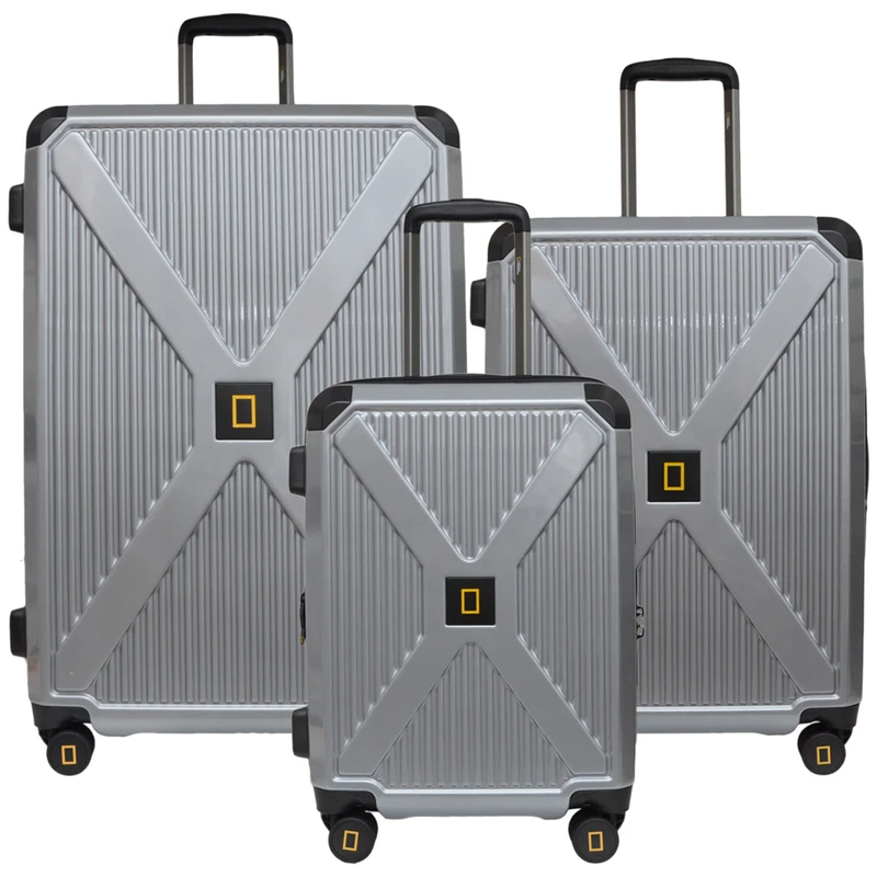 ست سه عددی چمدان نشنال جئوگرافیک مدل METALLIC N223