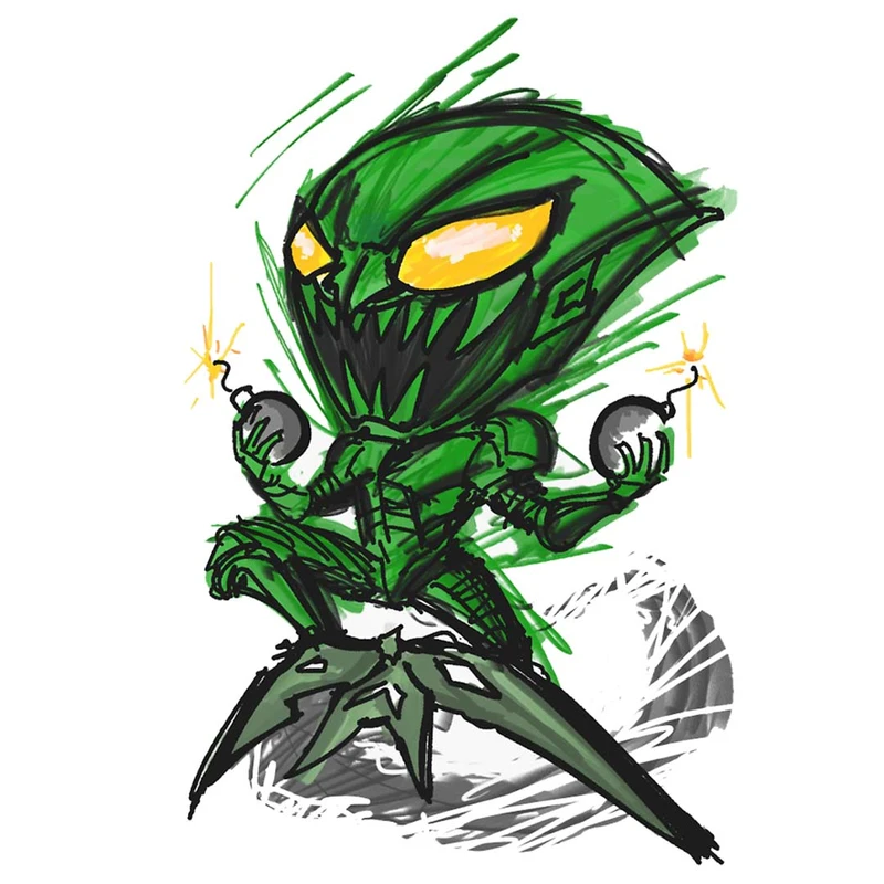 استیکر لپ تاپ طرح Happy Goblin کد ST-392