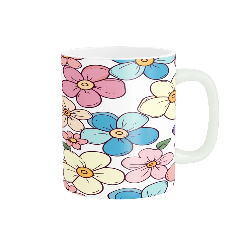  ماگ پادآفرین مدل فانتزی طرح گل کد p10035