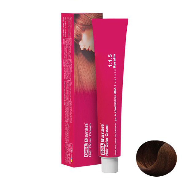 رنگ مو گلباران شماره 6.0 حجم 120 میلی لیتر رنگ بلوند تیره