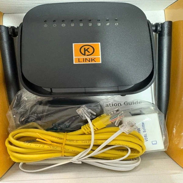 عکس شماره 2 : مودم adsl2 کی لینک مدل 124s