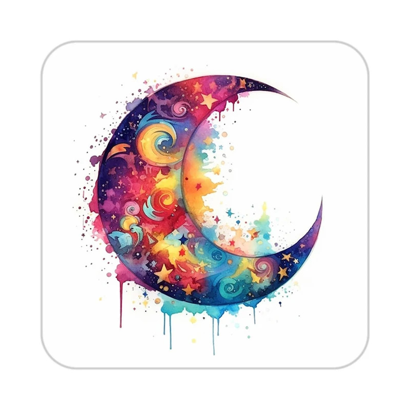 زیر لیوانی کاکتی طرح ماه و ستاره مدل mp53428