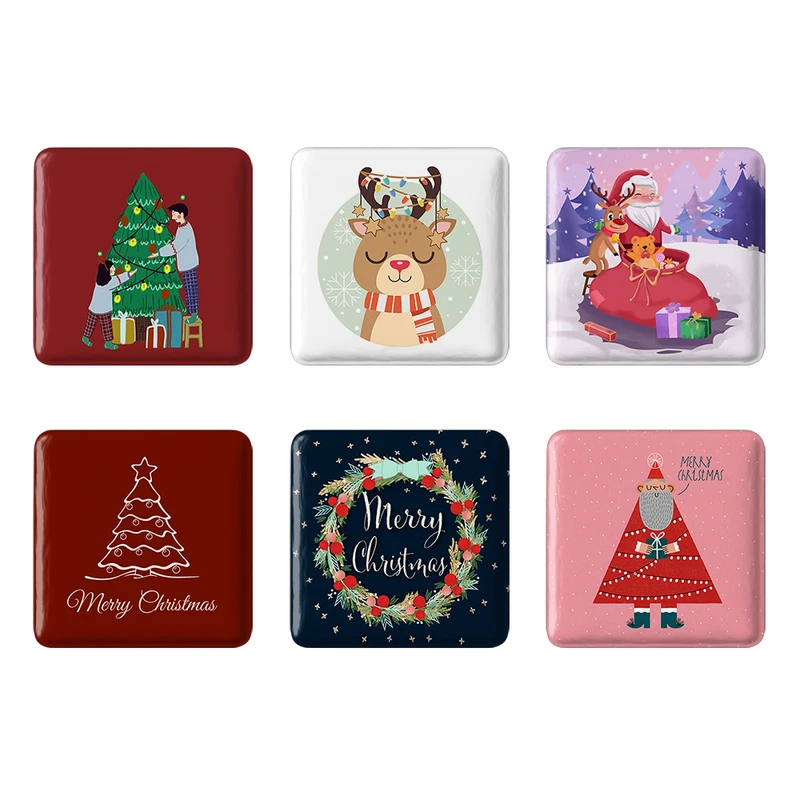 مگنت خندالو طرح کریسمس Christmas کد 1348A مجموعه 6 عددی