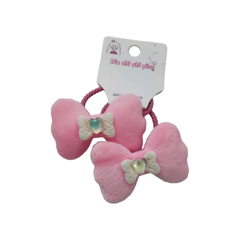 کش مو زنانه مدل پولیشی طرح پاپیون بسته 2 عددی