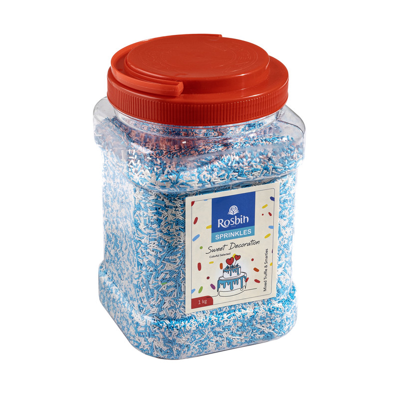 ترافل میله ای سفید و آبی رزبین استار - 1 کیلوگرم