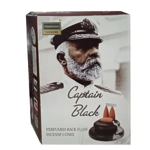 عود آبشاری دارشان مدل Captain Black رایحه اقیانوس، شی باتر بسته 10 عددی