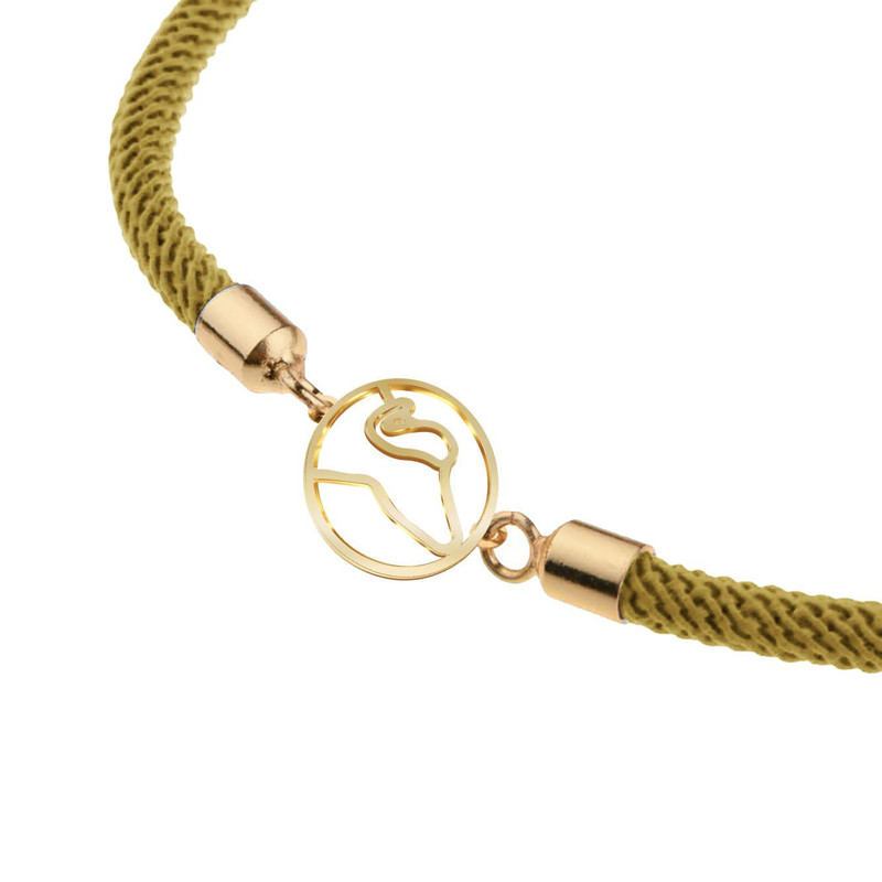 دستبند طلا 18 عیار زنانه مدوپد مدل گاومیش کد D14-10209