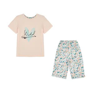 ست تی شرت و شلوارک دخترانه ناربن مدل 1521404-21