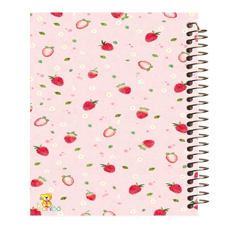 دفتر مشق 100 برگ بانیبو طرح  توت فرنگی کد 1024