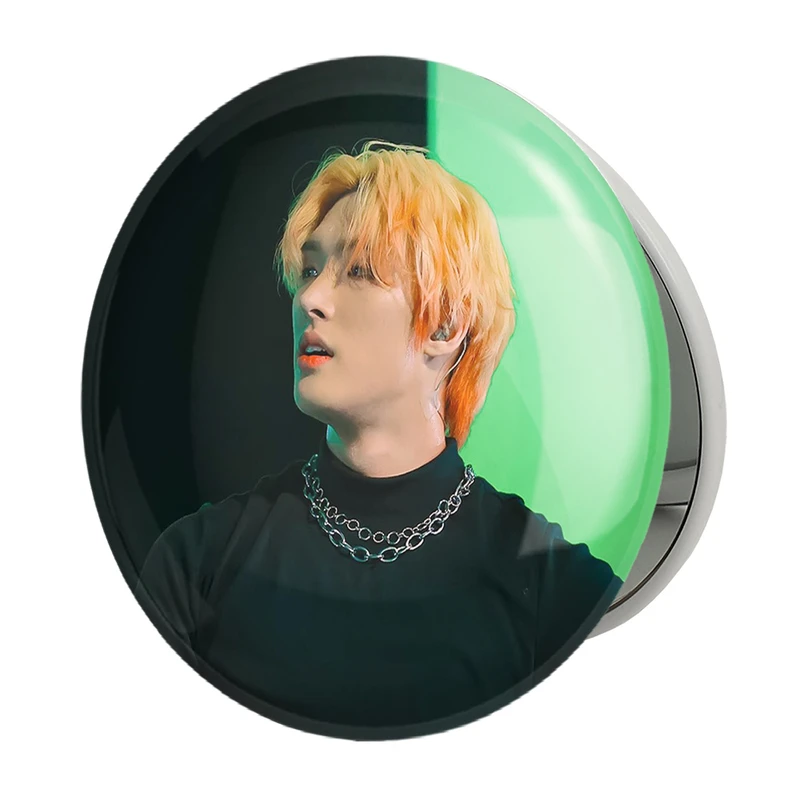 آینه جیبی خندالو طرح مینگی گروه ایتیز ATEEZ مدل تاشو کد 21251 