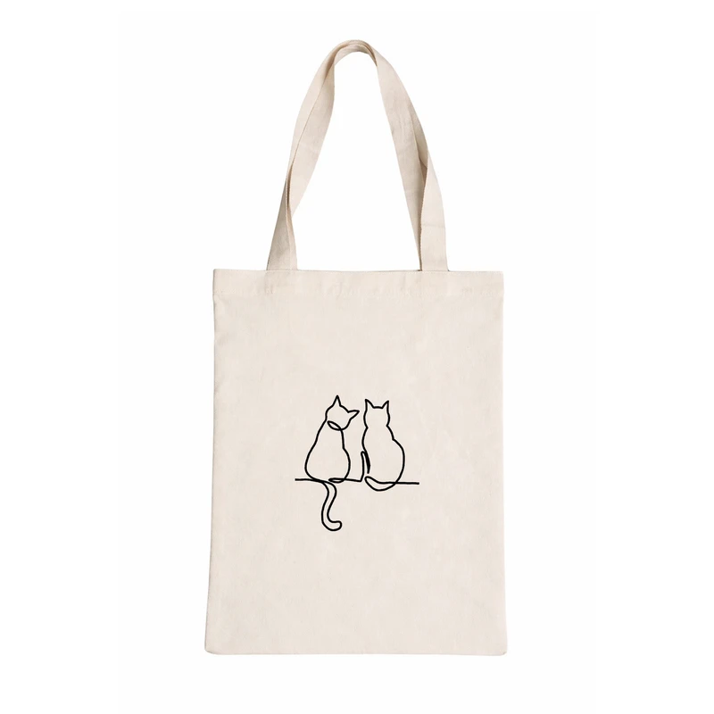 ساک خرید طرح گربه مینیمال کد 013