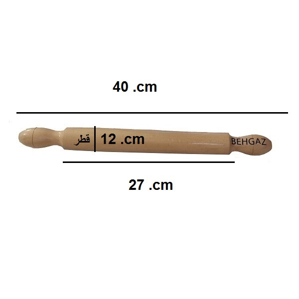 وردنه فوندانت به گز مدل فلور چوبی