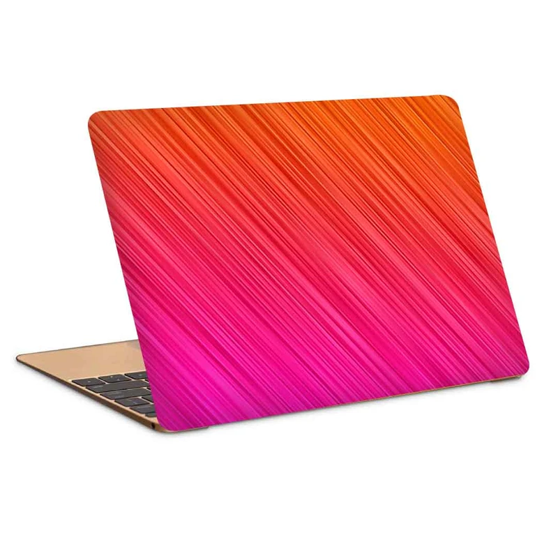 استیکر لپ تاپ طرح orange pink gradient color line کد c-721مناسب برای لپ تاپ 15.6 اینچ