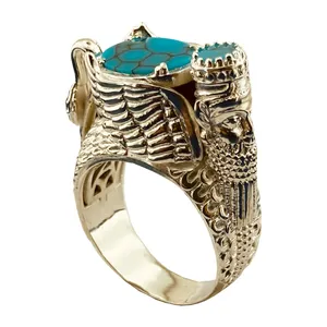 انگشتر نقره زنانه مدل هخامنشی داریوش بزرگ