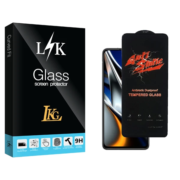 محافظ صفحه نمایش شیشه ای ال کا جی مدل LK Glass AntiStatic مناسب برای گوشی موبایل شیائومی Poco X4 Pro 5G 2201116PG