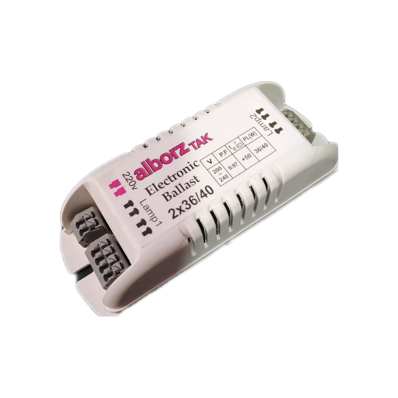 ترانس الکترونیکی 2x36 مهتابی واف پی ال  مدل البرز