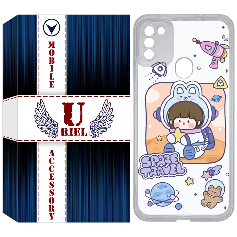 کاور یوریل مدل Clear کد 9 طرح دختر فضانورد مناسب برای گوشی موبایل سامسونگ Galaxy A11 / M11