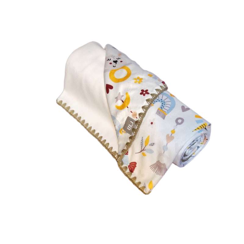 پتو نوزاد مادرکر مدل  ماهی سایز 80x80 سانتی متر