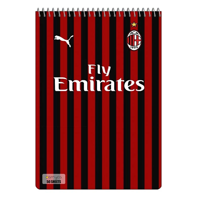 دفتر نقاشی 50 برگ سیمی کارنیکا طرح آ.ث. میلان AC Milan کد 29864