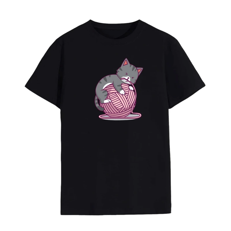 تی شرت لانگ آستین کوتاه زنانه مدل گربه کد 2