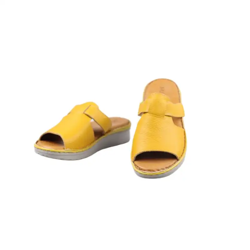 دمپایی زنانه مدل ماکسیم چرم طبیعی 002