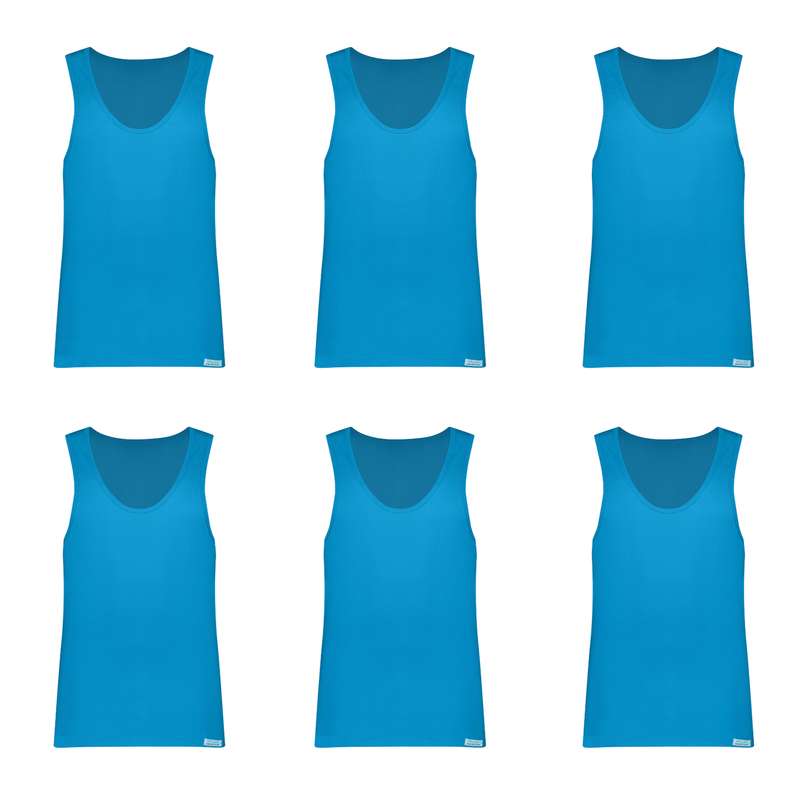 زیرپوش پسرانه برهان تن پوش مدل 3-01 رنگ آبی فیروزه ای بسته 6 عددی