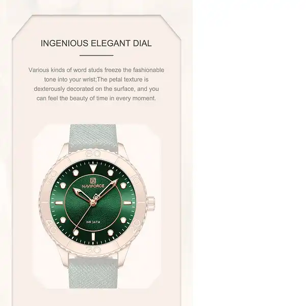 ساعت مچی عقربه ای زنانه نیوی فورس مدل 5020GN