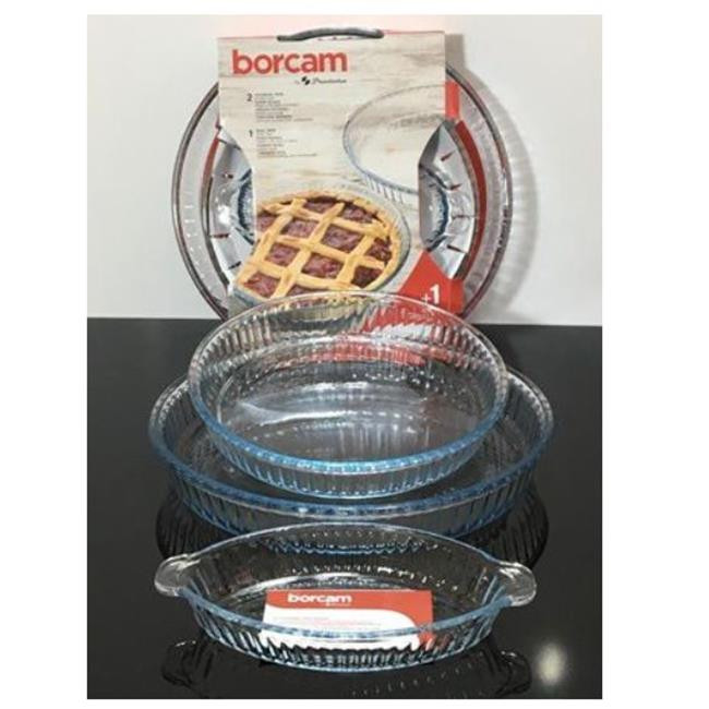 ظرف پخت پاشاباغچه مدل BORCAM کد 159210 بسته سه عددی ظرف پخت پاشاباغچه مدل BORCAM کد 159210 بسته سه عددی