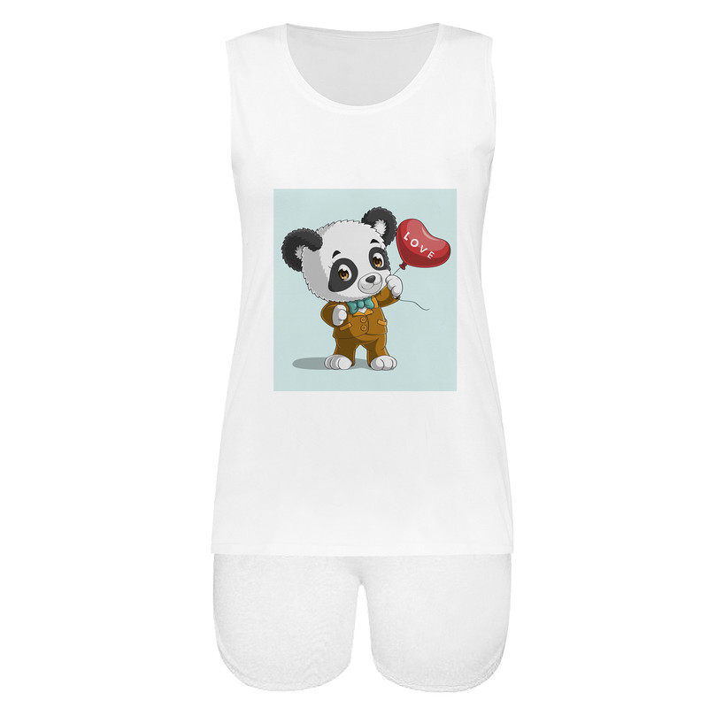 ست تاپ و شلوارک زنانه مدل KHSH 0004-080 