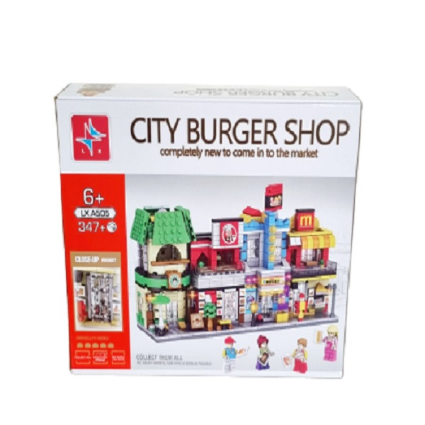 ساختنی مدل CITY BURGER SHOP کد LXA505