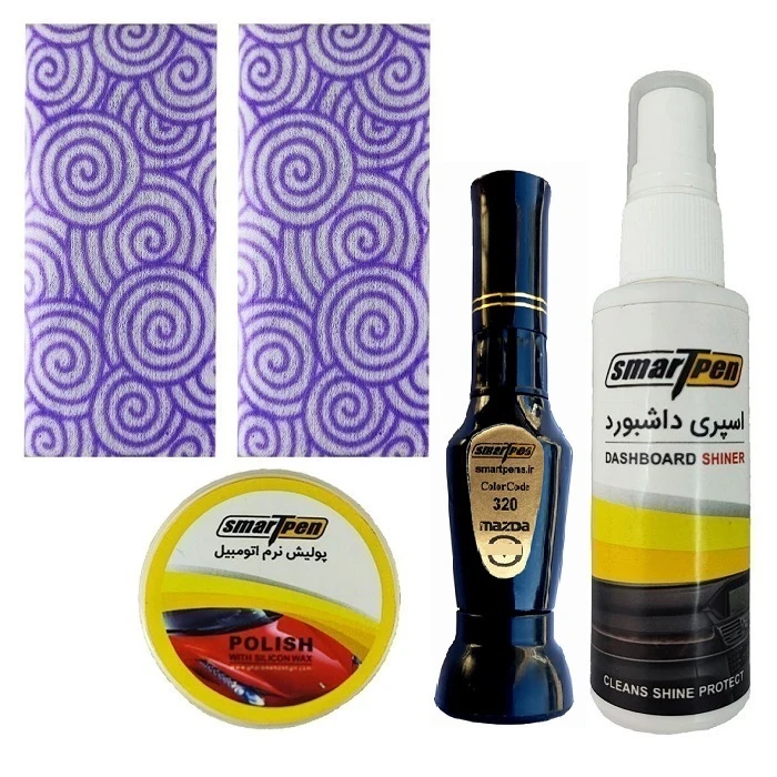 کیت قلم خشگیر بدنه خودرو زغالی اسمارت پن مدل 320 مجموعه 5 عددی
