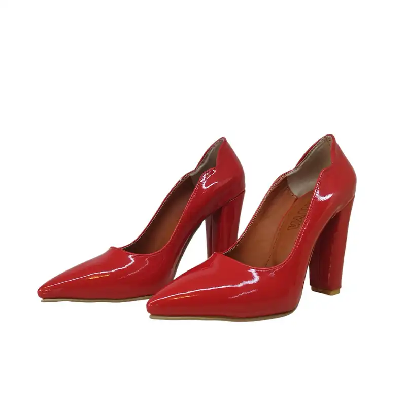 کفش زنانه مدل ورنی ZPV 85 GR رنگ قرمز