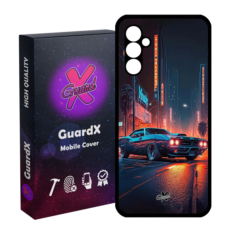 کاور گارد ایکس طرح ماشین مدل Glass10609 مناسب برای گوشی موبایل سامسونگ Galaxy A24/A24 4G/M34 5G