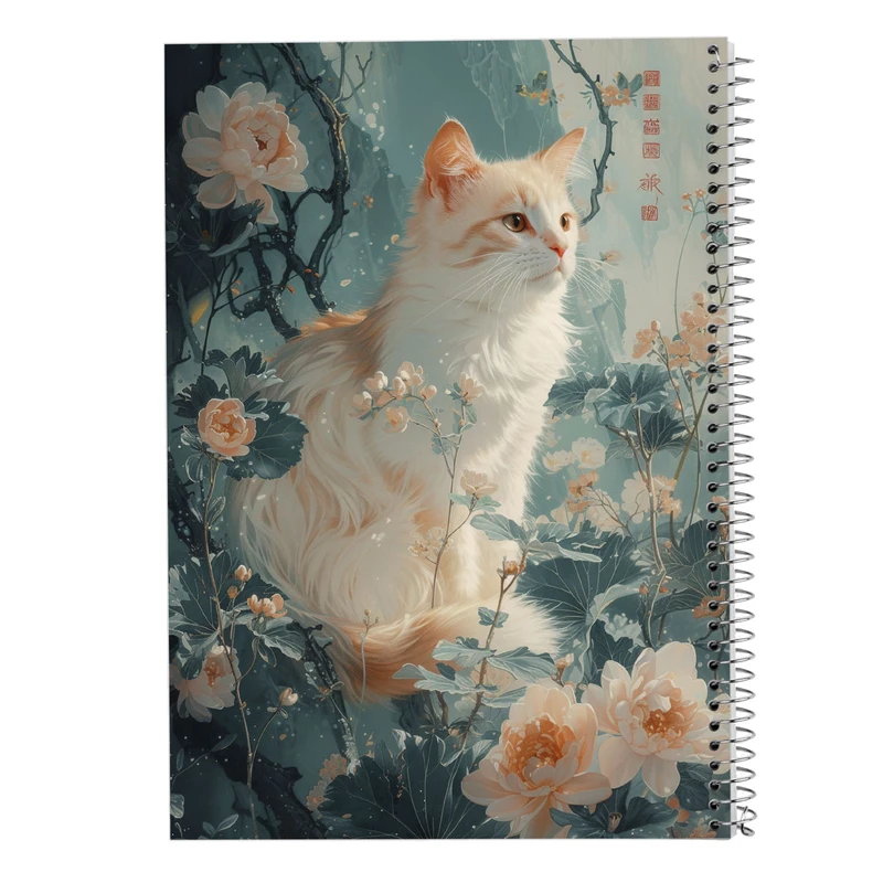 دفتر مشق 50 برگ مدوپد مدل سگ و گربه کد DF17368