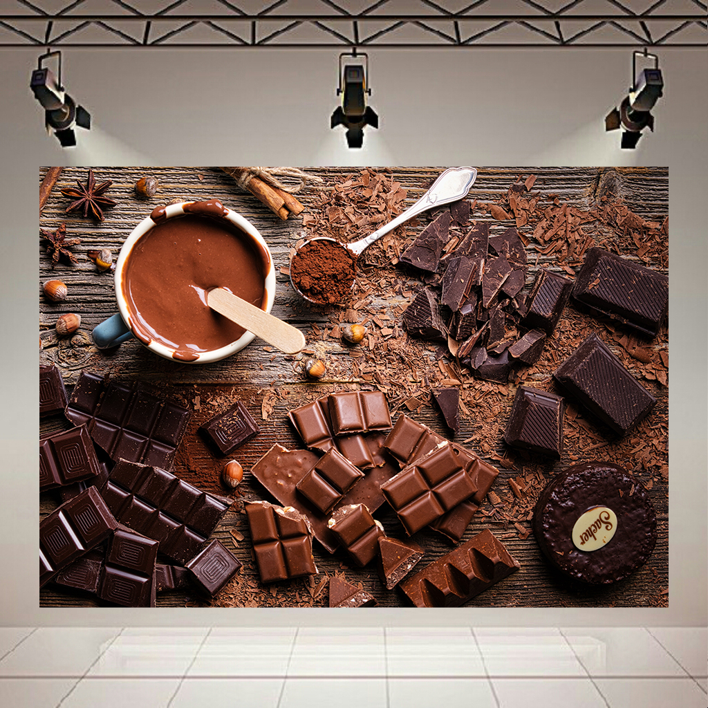 پوستر مدل بک لایت طرح کاکائو مجموعه شکلاتی کد AR1970