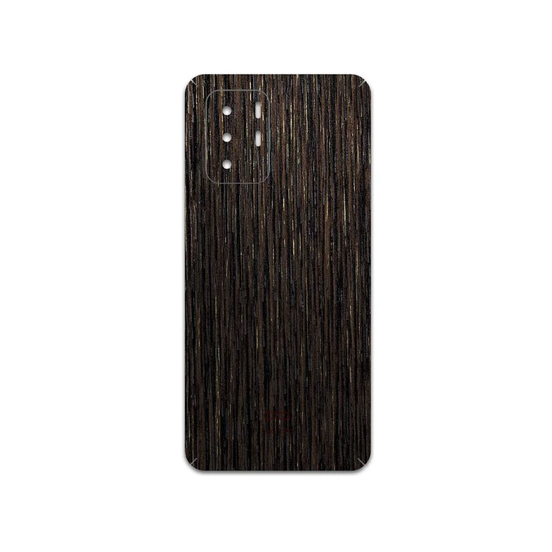 برچسب پوششی ماهوت مدل Dark-Gold-Stripes-Wood مناسب برای گوشی موبایل شیائومی Redmi Note 10 Pro