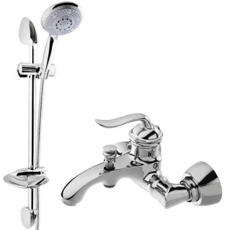 شیر حمام شیرالات رز مدل بامبو پلاس به همراه علم دوش 