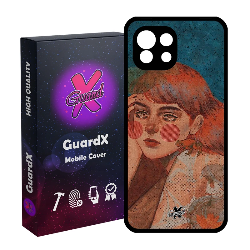 کاور گارد ایکس طرح Girl مدل Glass10330 مناسب برای گوشی موبایل شیائومی Mi 11 Lite