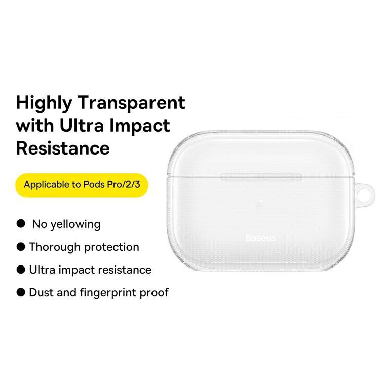 کاور بیسوس مدل Crystal Series مناسب برای کیس اپل AirPods Pro 2