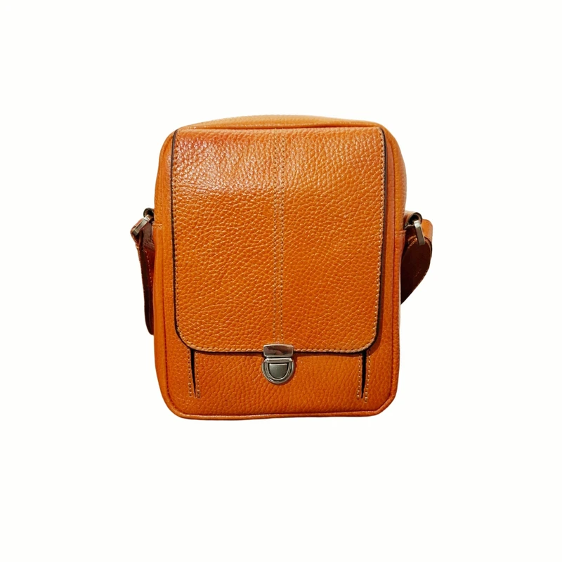 کیف رودوشی مردانه مدل  سامیار چرم طبیعی فلوتر