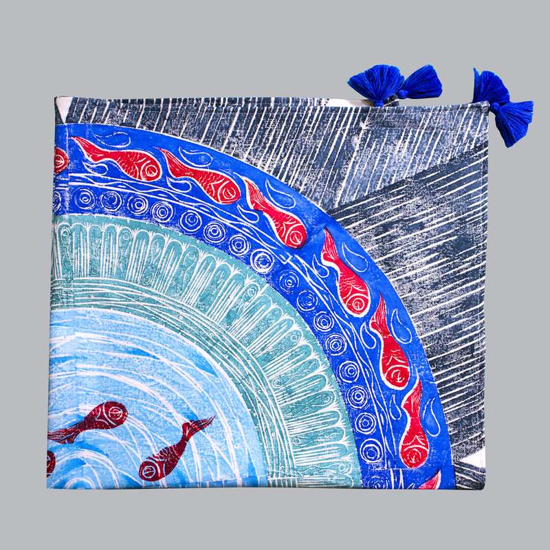 رومیزی طرح حوض ماهی کد M401