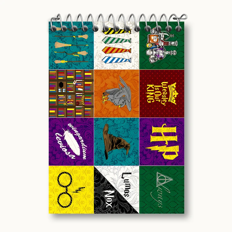 دفتر یادداشت 50 برگ خندالو طرح هری پاتر (Harry Potter) کد N3148