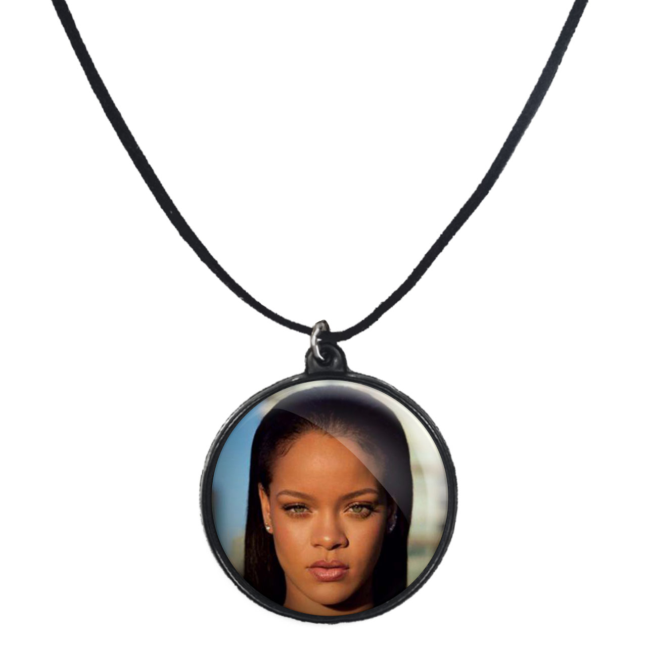 گردنبند پرمانه طرح ریحانا کد pmb.1098 مدل دو طرفه